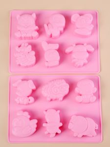 Food Grade Silicone Baking Tools DIY Handmade Soap Pudding Jelly Steamed Cake Childrens Kitchen Cooking Utensils