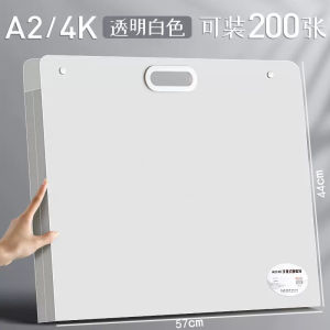 Large Capacity Drawing Storage Album Artwork Collection Folder 4K Drawing Folder Sketch Paper A2 Sketch Book A3 Drawing Sketch Paper Certificate Transparent Children