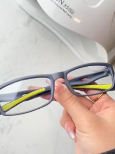 Photochromic Graded Square Eyeglasses Men Reading Glasses 0~+300 Anti-blue Light Glasses Farsighted