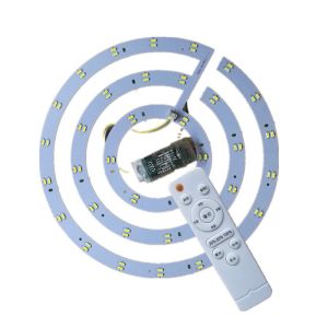 LED Ceiling Light Transformation Light Board Light Bar Two-Color Three-Color Electrodeless Dimming round Ring Lamp Tube 5730 Light Strip