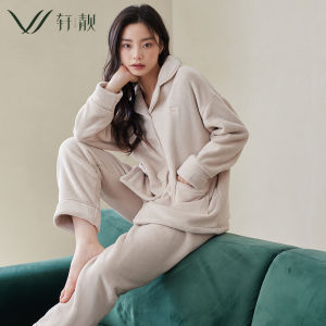 Anti-static Warm Flannel Pajama Set