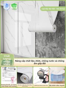 O Margo | Decal Tường Chống Dầu Chống Thấm Nước Hình Đá Marble