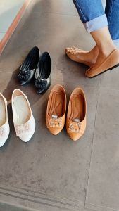 NASRU Sepatu Wanita Flat Shoes Kulit Premium Pentopel Flatshoes Lentur Elastis Soll Karet - NGH01