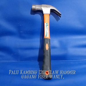 Palu Kambing 12oz / Palu Cakar / Claw Hammer 12oz Gagang Fiber WANLY