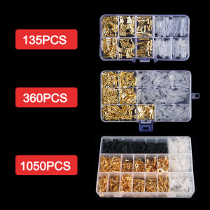 【🇲🇾】135/360/1050PCS 2.8/4.8/6.3mm Crimp Terminals Insulated Seal Electrical Wire Connectors Crimp Terminal Connector Assortment Kit 接线器
