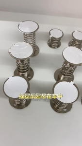 10pcs Spiral Spring Toys Wobble Base for DIY Decor Car Dashboard & Desk Fun