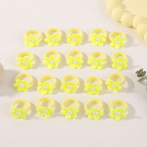 10-30Pcs Kids Elastic Hair Bands 6 Styles Girls Rubber Hair Ties Sweets Bows Flower Scrunchies Cute Baby Headbands for Children