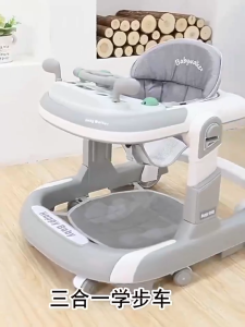 🐰Dolly🐰3IN1รถหัดเดิน รถหัดเดินเด็ก รถหัดเดินเด็ก6-12 เดือน ดนตรี ที่นั่งปรับได้ baby walker