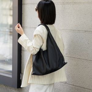 Soft Leather Womens Tote Bag Top Layer Cowhide Handbag Korean Style Versatile Large Capacity Simple Design Dreamy Spring Collection