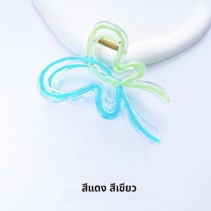 กิ๊บติดผมลายฉลามขนาดใหญ่ ทรงสีเจลลี่อ่อนๆ สำหรับผู้หญิง ทรงหมอน ลายผีเสื้อ กิ๊บติดผมสุดน่ารักสำหรับฤดูร้อน