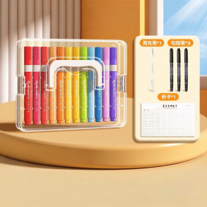 MINGZHUO | Kid-safe Washable Non-toxic Soft-tipped Blendable Felt-tip Pen Set