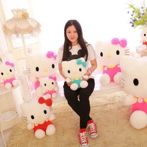 Sanrio | /New In Stock* Hot Hello Kitty Plush Toy Cute Sanrio Movie Cat Baby Kids Cartoon Hello Kitty -Kids Doll Birthday -Decor Gift。。。