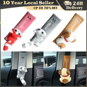 Universal Cartoon Car Seat Belt Cover Auto Seat Belt Shoulder Pad Warm Flannel Interior Seat Cushion Protector Safety Protection Cute Animal Car Seat Belt Pads Universal Car Seat Shoulder Strap Pad Cushion Cover Car Belt Protector Safety Belt Cover