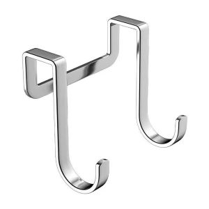Stainless Steel Bedside Cabinet Door Hook Student Dormitory Double Hook S-Shaped Hook Bathroom Hanging Clothes