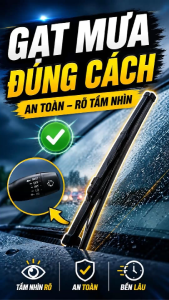 Combo 2 Lưỡi Gạt Mưa Loại A VIAIR R15 (14 Inch/350 mm)