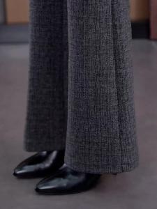 Grey High Waist Slimming High Waist Wide Leg Pants Womens Casual Trousers Spring Autumn Narrow Version Comfortable Fit