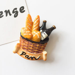 Magnetic Kitchen Resin Bread Egg Fridge Magnet Buy Five Get One Free New Style Tomato Bread Food Magnet for Home Decoration