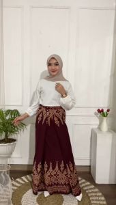 Sarung Batik Rayon & Goyor Print Motif Diamond | Warna