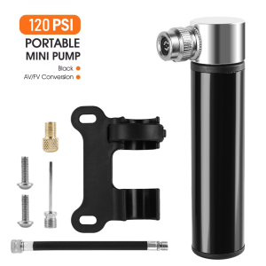 120 PSI Mini Cycling Tire Air Pump Portable Pocket Pump Hand Inflator Motorcycle Accessories For MTB Bike Mountain Road Bicycle
