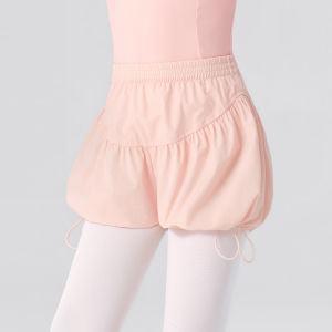 daydance | Ballet Dance Shorts for Children High Waist Loose Bloomers Drawstring Lantern Pants Quick Dry Sports Gymnastics Training Shorts