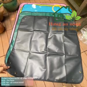 Thảm lót làm vườn vải Oxford 600D hàng dầy dặn không thấm nước dùng thay chậu vệ sinh vườn size 75x75cm có 4 màu chọn