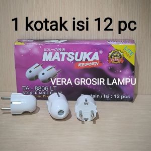 1 kotak 12 PC Steker arde matsuka / Steker bulat matsuka