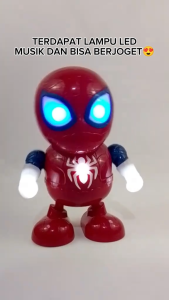 COD Mainan Robot IronMan / Robot Hulk Joget / Mainan Robot Dance Spiderman Bunyi Nyala Joget Gerak Kanan Dan Kiri