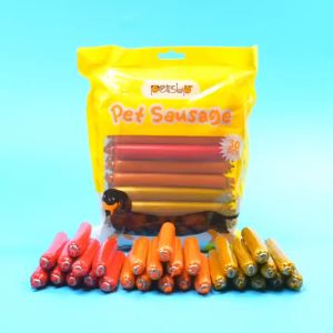 Petsup Pet Dog Sausage 30pcs Real Meat High Protein Soft Chewy Easy to Serve Snack Training Reward Treat for Dogs & Puppies