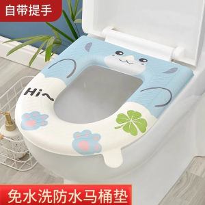 Đệm Bồn Cầu Dày Chống Thấm Nước Mùa Đông Ấm Áp Đệm Bồn Cầu Đệm Bồn Cầu Tròn Đệm Bồn Cầu Macaron Dễ Thương Đệm Bồn Cầu