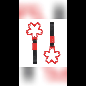 Car Interior Handle Strap Sakura Star Car Antistatic Tape Decorative Warning Hanging Ring/Rear Bumper Car Hand Pull Ring
