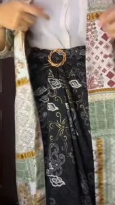 Rok Lilit Batik Foil Bawahan Kebaya Serut Instant modern Motif Lengkap Bahan Premium 150 x 100