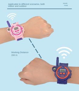 1 pair Rechargeable Walkie Talkie Toy Outdoor Game Interphone for Kids Two-Way Radio Walky Talky with Flashlight Children Toy Game and Gifts for Boy and Girl Age 4 to 12