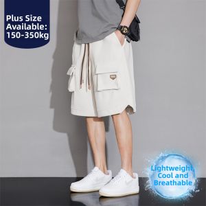 BINHANG | Big Size Cool Feeling Loose Work Shorts