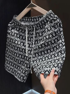 Quần Short Đi Biển Mùa Hè Cho Nam Vải Bong Bóng Màu Khối Thời Trang Thể Thao Thoáng Khí Nhanh Khô Quần Dài Năm Điểm