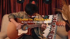 GITAR AKUSTIK ELEKTRIK MANDALIKA DE TICCO SERIES DTS-01TY-NS EQ7545R INCLUDE SOFTCASE DAN SENAR GITAR CADANGAN