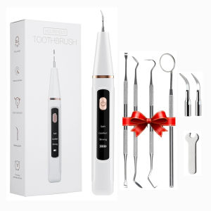 Afdeal | Dental Scaler For Teeth Tartar Remover Electric Teeth Cleaner Tooth Calculus Plaque Remover LED Ultrasonic Dental Stone Removal