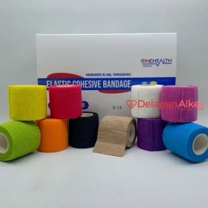 OneHealth Elastic Cohesive Bandage 5cm x 45m Perban Elastis Cohesif / Finger Tape / Wrist Tape