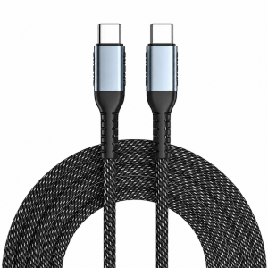 240W USB C to USB C Cable PD Fast Charging 5A E-Marker Braided Type C Charger Cord for iPhone 17/16/15 iPad Samsung Xiaomi