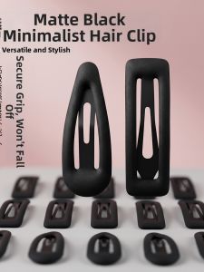 ENEN | Minimalist Black Hidden Side Clamp Hair Clip For Kids