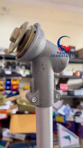 ASLI / ORI Kepala Stik Pemotong Rumput Segi 4 KOTAK ABU Gear Case Assy Mesin Potong Rumput Sumura Tesla Firman Tiger Suku Cadang Mesin Potong Rumput Gendong 2 Tak 2T Brush Cutter 328