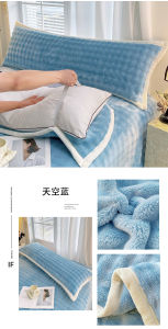 Khăn Gối Dài Bằng Vải Bông Phồng Dày Dặn Mùa Đông Chống Trượt Kiểu Cặp Đôi Khăn Gối Đệm Cho Cặp Đôi