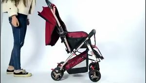 [รถเข็นเด็กโต] ล้อมีเบรค พกพาสะดวก พับได้ ที่นั่งขนาดใหญ่ สายรัดแบบ 5 จุด