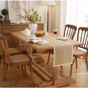 DR Table Runners cloth Handmade Natural Holiday Wedding Banquet Decoration Kitchen Table Cover Creative Housewarming桌布