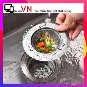Lưới Inox Lọc Rác Nhà Tắm Bồn Rửa Chén Chặn Rác Chống Tắc Nghẽn - Dụng cụ lọc rác bồn rửa chén inox