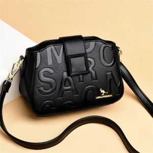 Fashion Womens Square Buckle Crossbody Bag Casual Shoulder Crossbody Bags Ladies Luxury Designer Large Capacity Travel Handbag