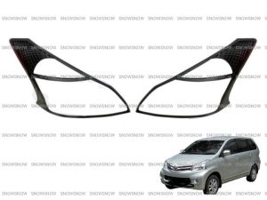 Paket Garnish Lampu Depan Belakang All New Avanza Xenia Veloz 2012 2013 2014 Sporty Hitam Doff