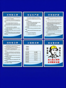 RUIKELAIXIANG | Construction Site Safety Warning Information Signage