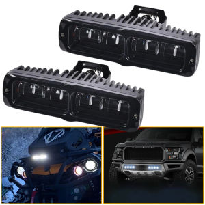 ไฟตัดหมอกขับ LED 12V 24V ไฟบาร์ LED 20W ทางวิบากรถบรรทุก SUV รถบรรทุกขับเคลื่อน4x4อุปกรณ์เสริมรถยนต์มอเตอร์ไซด์ ATV UTV