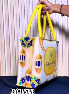 BELLINO - Tas Hampers Premium Printing Motif Cantik Cocok Untuk Bingkisan Lebaran Goodie Bag Hantaran Lebaran Tas Souvenir Dengan Resleting