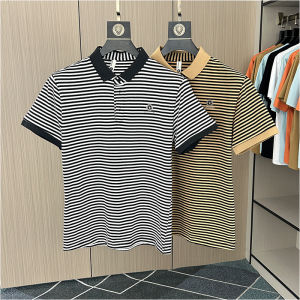 Áo Thun Nam Mùa Hè Thoáng Khí Tay Ngắn Cổ Polo Rộng Rãi Thường Ngày Chất Liệu Cotton 95% Polyester Co Giãn 5%